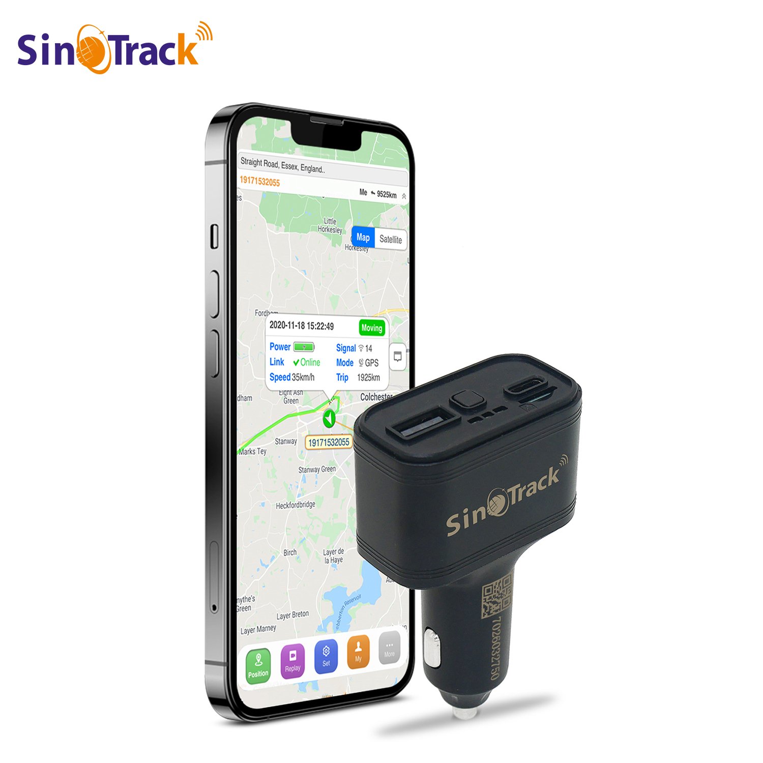 5V 2.4A Mini Fashion ABS Dual USB Car Charger GPS Adapter for iPhone Mobile Phone Tablet MP3 GPS Tracking Device