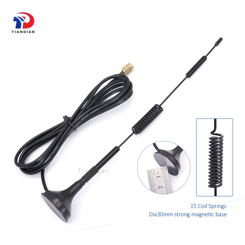 Factory Wholesale External Signal Booster High Gain 15dBi Gsm 2G 3G Lte 4G 5G Sucker Spring Antenna