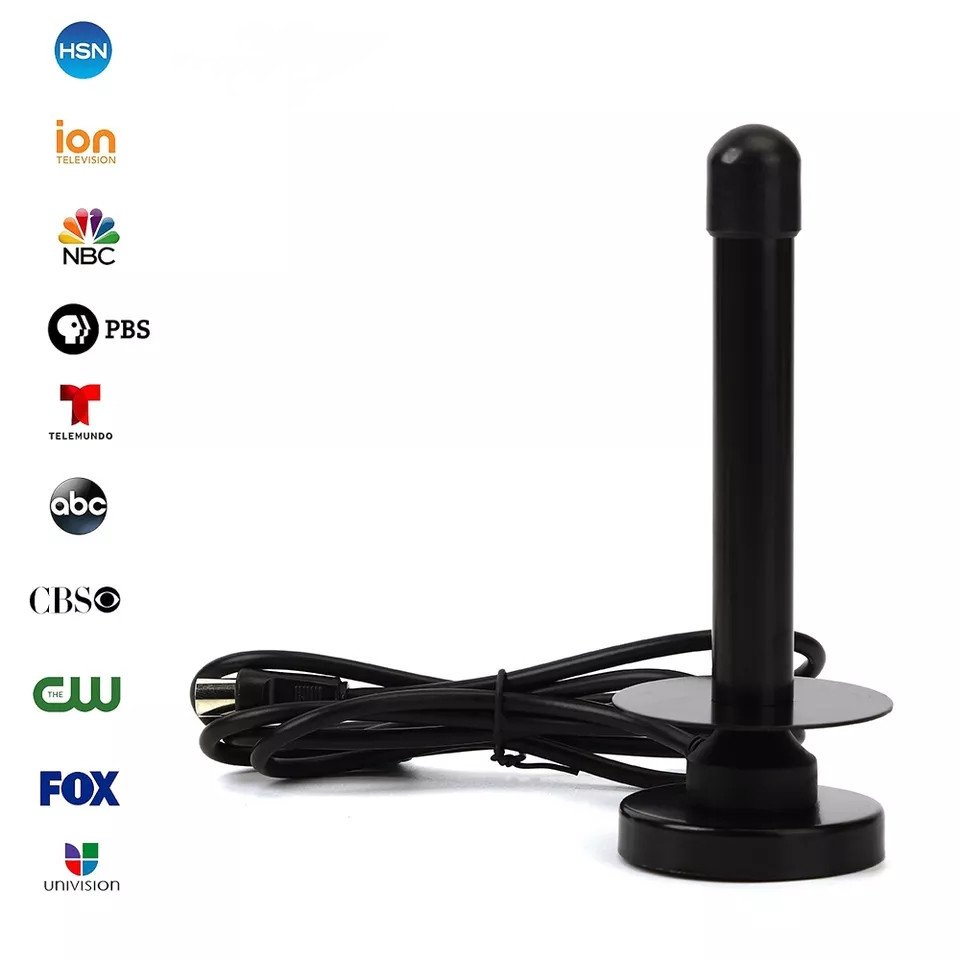 Antenas De Interior Aerial Full Digital Hd Antena Tv Amplified Hdtv Magnetic Dvb-t Tv Antenna With Magnet Base