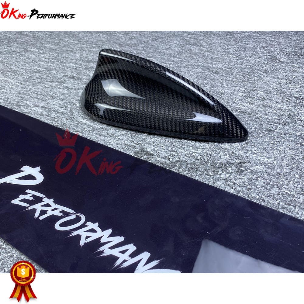 Dry Carbon Fiber Roof Shark Fin Antenna Cover for BMW M3 M4 F80 F82 2014-2020