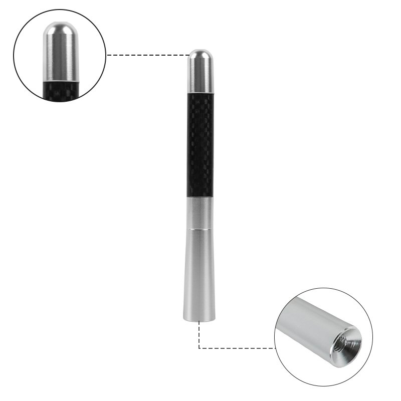 Universal Car Decoration Antenna Universal Car Modification Styling Aluminum Car Roof Stubby Antenna