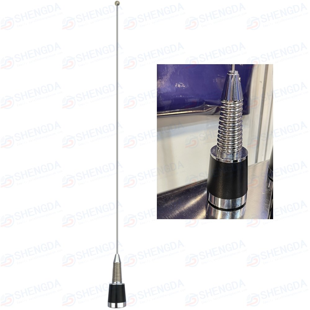Stainless Steel Mobile Whip Antenna NMO 136cm 136-174MHz VHF Car Antenna