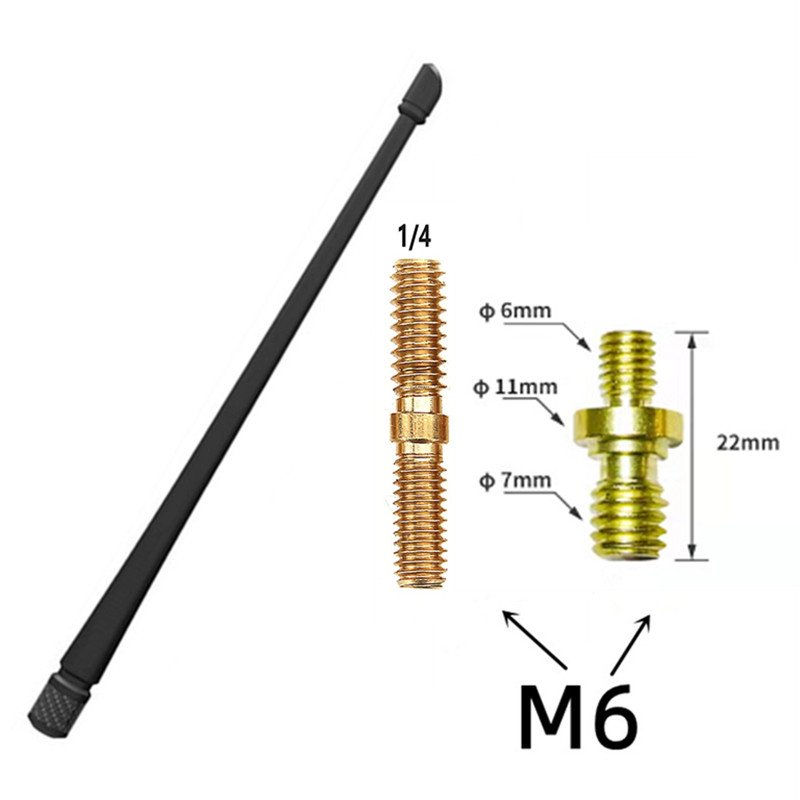 433MHz Carbon Fiber Antenna 13\" VW Wrangler Sahara Rubber Aluminum Off-Road Car Vehicle IP67 Waterproof Outdoor Aerial