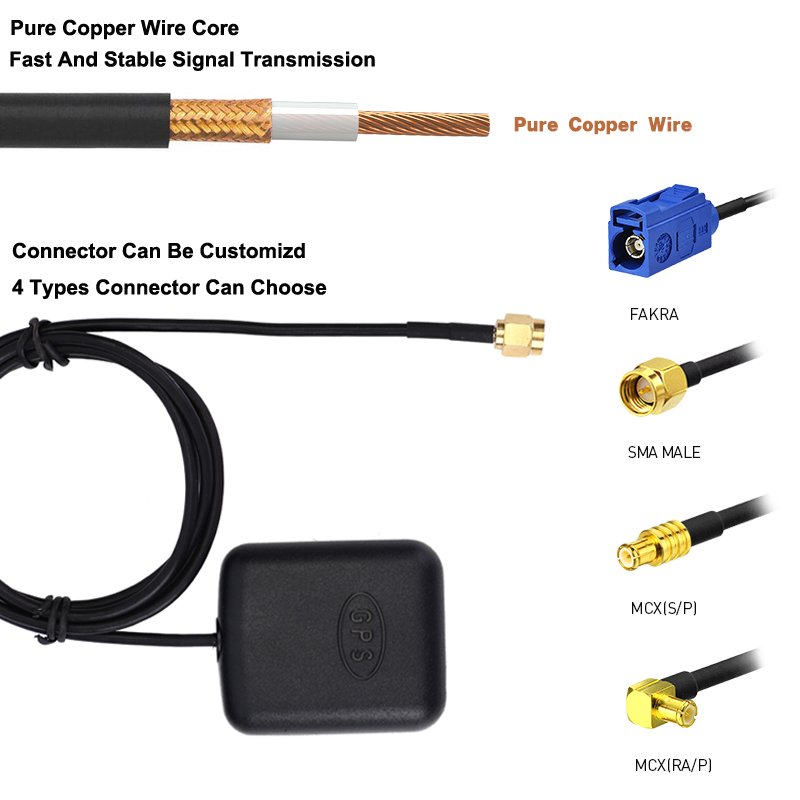 High quality 5 in 1 ip67 IOT Multiband GPS GNSS LTE MIMO WIFI MIMO Antenna Communication Antenna for Vehicle