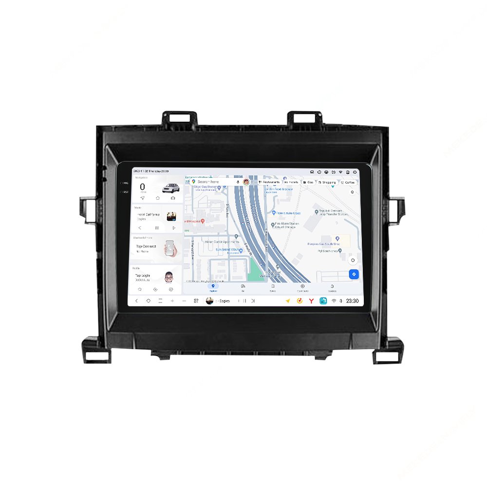 MEKEDE DUDUAUTO Car Radio Player 12+512GB 2K QLED Screen Car-play GPS Navigation 360 Camera for Toyota Alphard 2008-2014