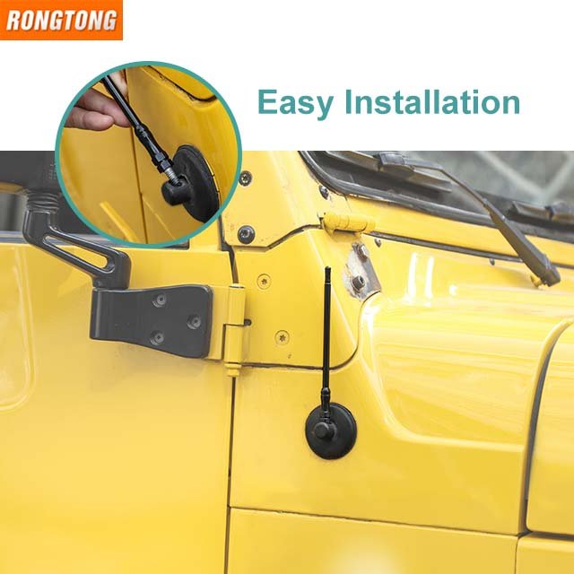 Factory Outlet Car Exterior Accessories Hot Selling Iron Antenna for Jeep Wrangler TJ 1997-2006