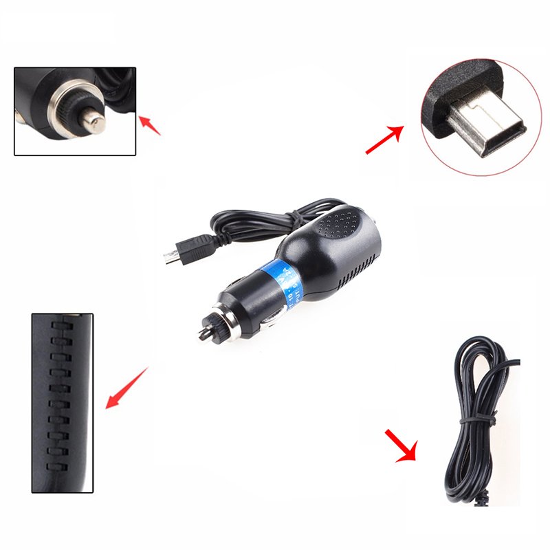 Gps Car Charger Tmc Antenna Car Charger 8v-36v 2.5A 1.2M Gps tracker Mini Usb Car Charger