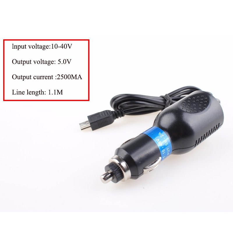 Gps Car Charger Tmc Antenna Car Charger 8v-36v 2.5A 1.2M Gps tracker Mini Usb Car Charger