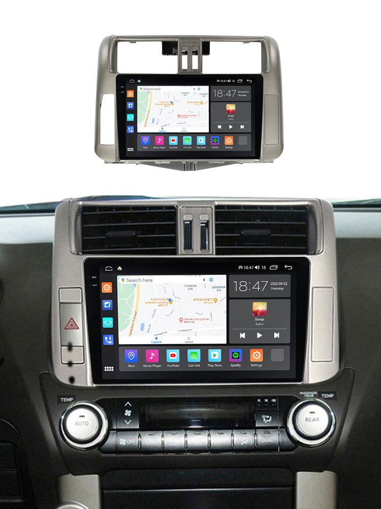 MEKEDE M6 PRO Radio De Coche Android Car Mp3 Player Car Accessories Touch Screen for Toyota Prado 150 2009 2013 AB BT GPS