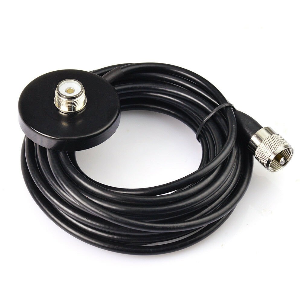 VHF UHF 143MHz 444MHz Car CB Mobile Radio Magnetic Base Antenna