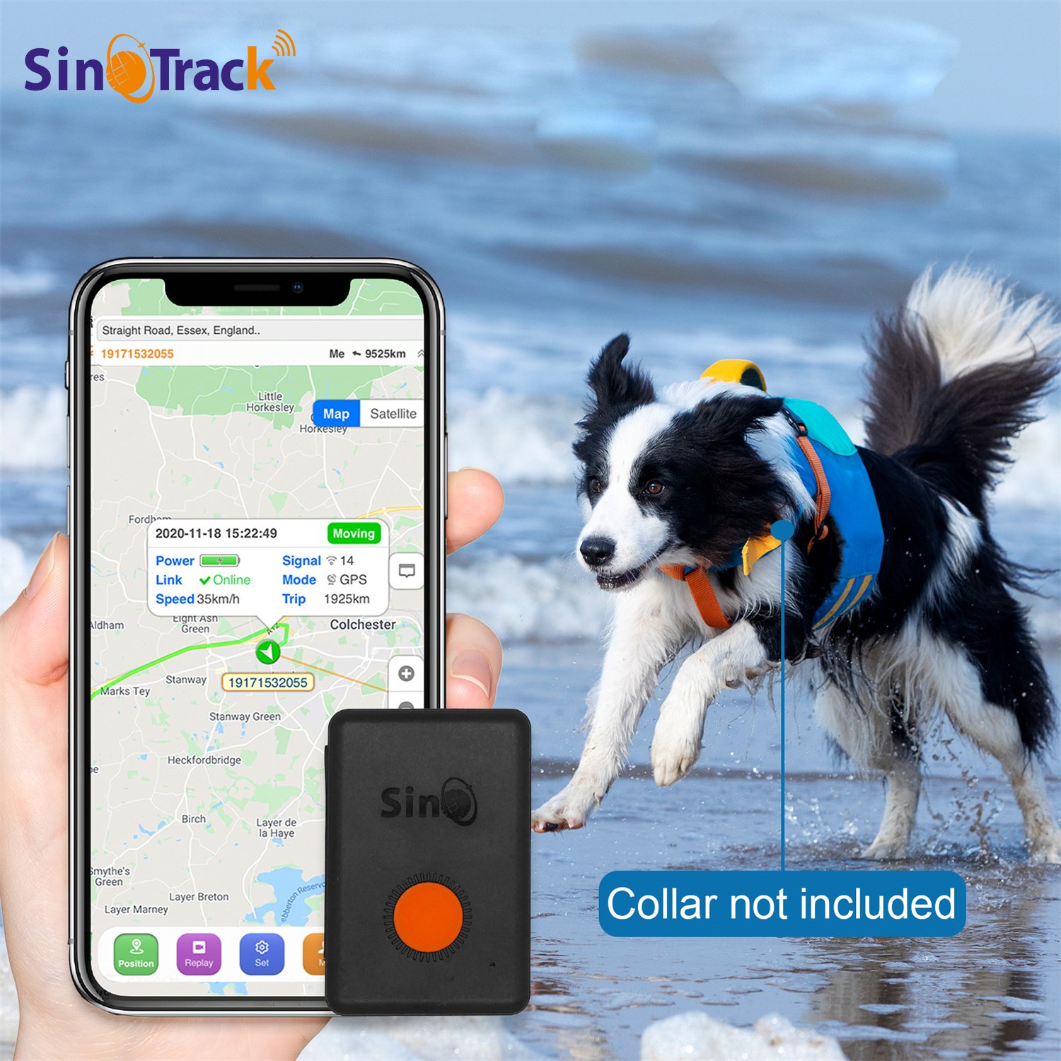 Sinotrack ST-904 GPS Mini Tracker Built-in Battery GPS Locator for Car Pet Personal