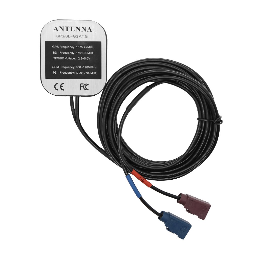 Good Price Car Radio 4G Fakra GPS Antenna Blue & Purple Connector Assembly 1575.42MHZ 3m Cable Length