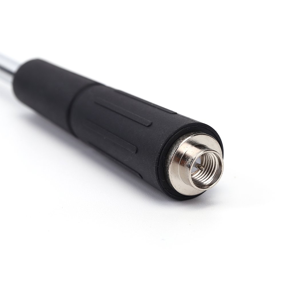 433mhz 868 Stainless Steel Rod Telescopic Mast Two Way Am/Fm Radio Function Universal Car Rubber Antenna