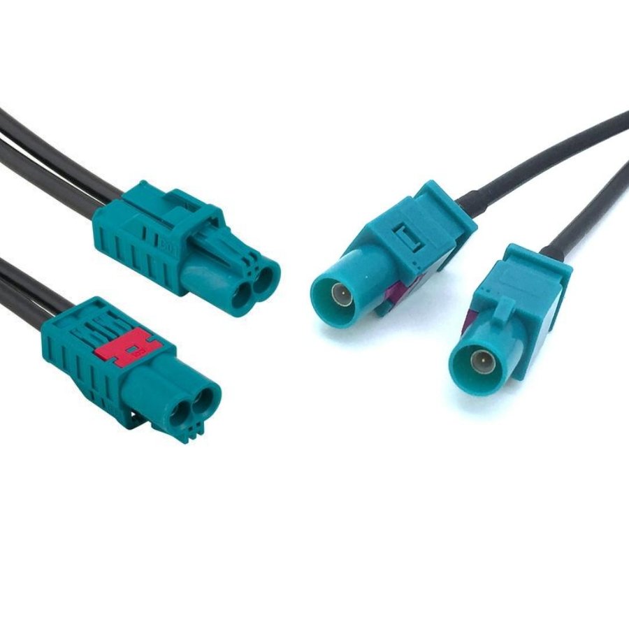 OEM ODM GMSL2 2 in 1 4 in 1 Mini Fakra Extension Cable for Car Camera Male Female