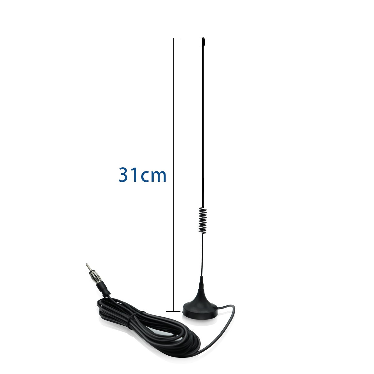 Car Accessory Magnetic Base Roof Radio FM AM Signal Booster Antenna