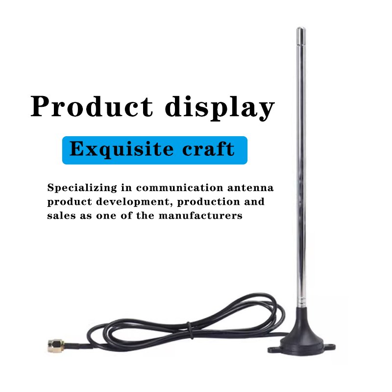 High-Gain Power Amplifier FM/AM Radio Pull Rod Sucker Antenna 60-108M for Car Modification CD Home-Durable Communication Antenna