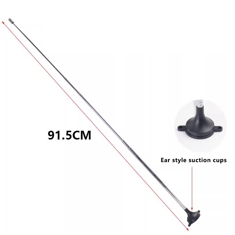 High-Gain Power Amplifier FM/AM Radio Pull Rod Sucker Antenna 60-108M for Car Modification CD Home-Durable Communication Antenna