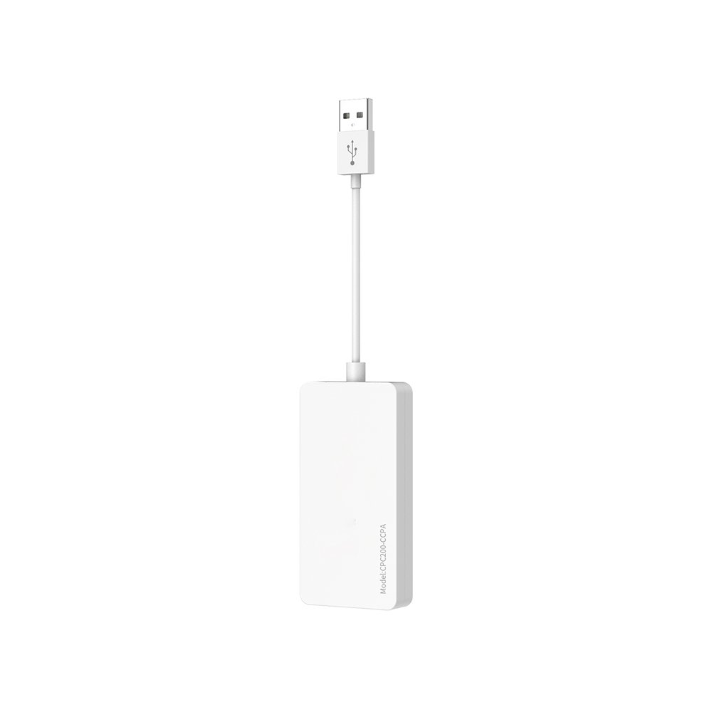 USB Wireless Carplay/Android Auto Dongle for Android Car Radio Screen Mirror Plud and Play White