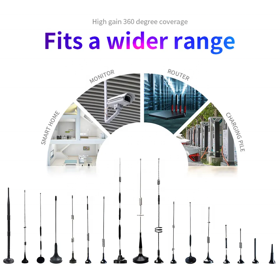 ZXSignal 7dBi Magnetic Base MIMO SMA Male Antenna (2-Pack) for 4G LTE Wireless CPE Router