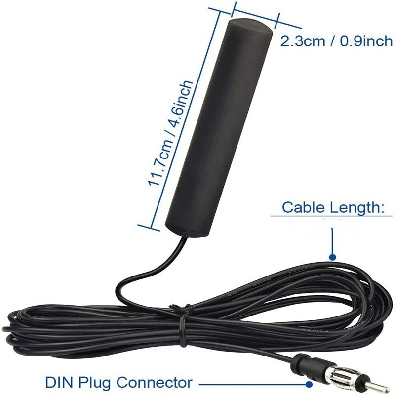 ANT-309 Car Radio Antenna Strong Signal FM Antenna With Front and Rear Patch for All Vehicles