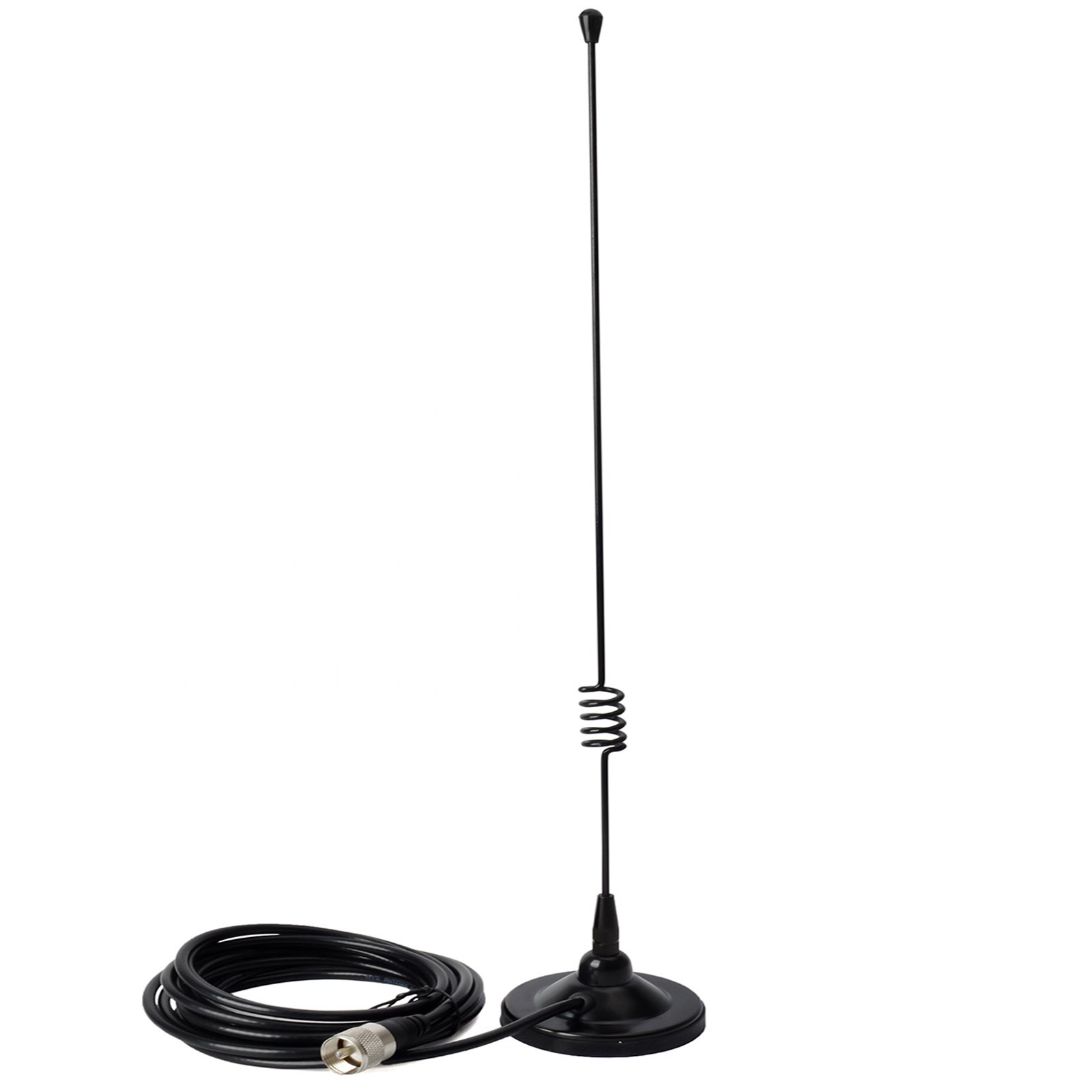 HYS Dual band Mobile 2m/70cm VHF/UHF Ham Radio 136-174&400-470Mhz Magnet Base Antenna with Magnetic Base