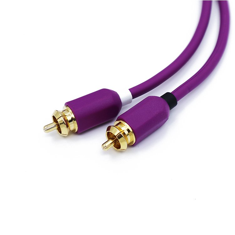 1m Pure Copper High Performance Speaker AUX Connector Wire Cable 2R-2R Car Audio 3.5 Male to Male Plug RCA Cable