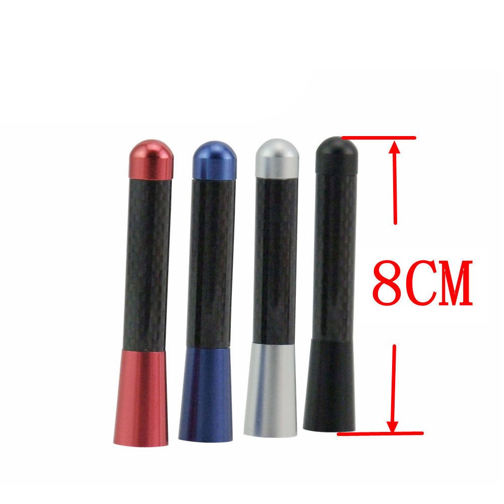 Car Body and Accessories Modification Car Antenna Decoration signal Carbon Fiber Aluminum Alloy Metal Receiving Antenna