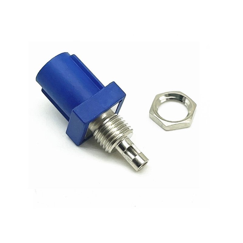 Straight Crimp Type Plug Male Blue Color C Code Fakra Smb Connectors for Car Gps Antenna