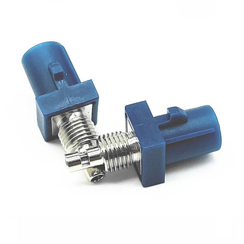 Straight Crimp Type Plug Male Blue Color C Code Fakra Smb Connectors for Car Gps Antenna