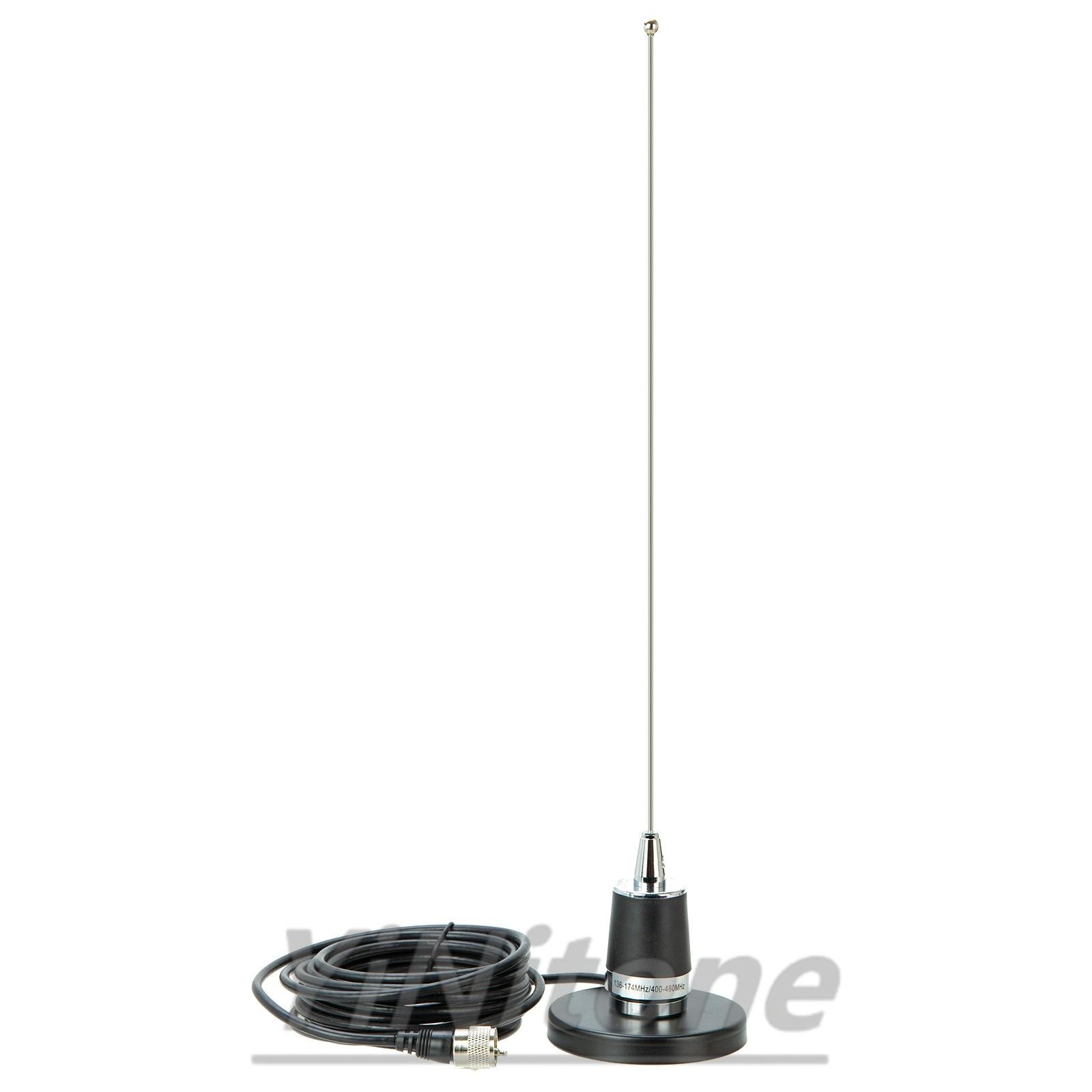 NMO Antenna With NB-90 9CM NMO Magnetic Mount Base With 5M PL-259 Connector Coaxial RG-58 Cable for QYT TYT Car Mobile Radio