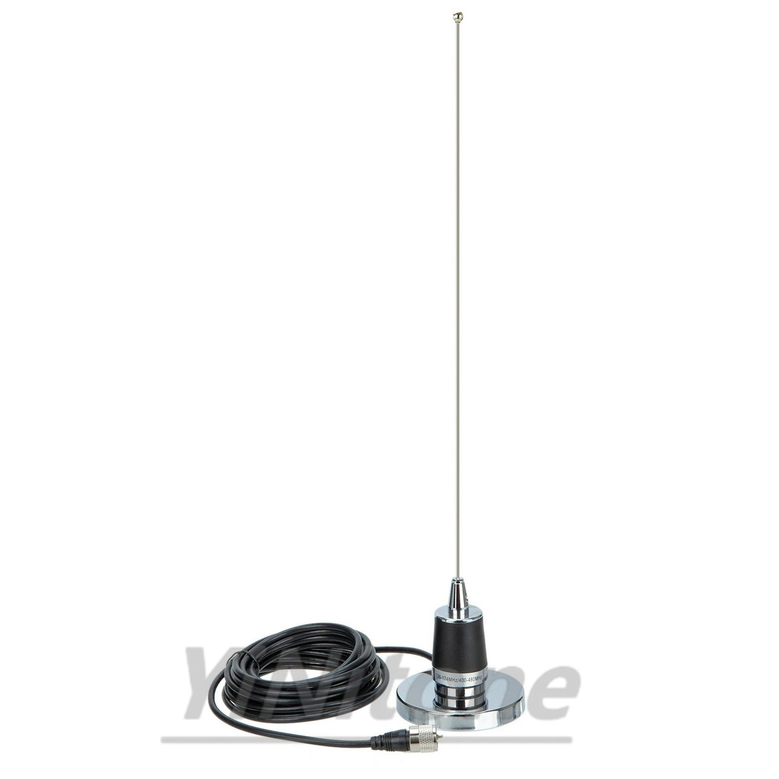 NMO Antenna With NB-90 9CM NMO Magnetic Mount Base With 5M PL-259 Connector Coaxial RG-58 Cable for QYT TYT Car Mobile Radio