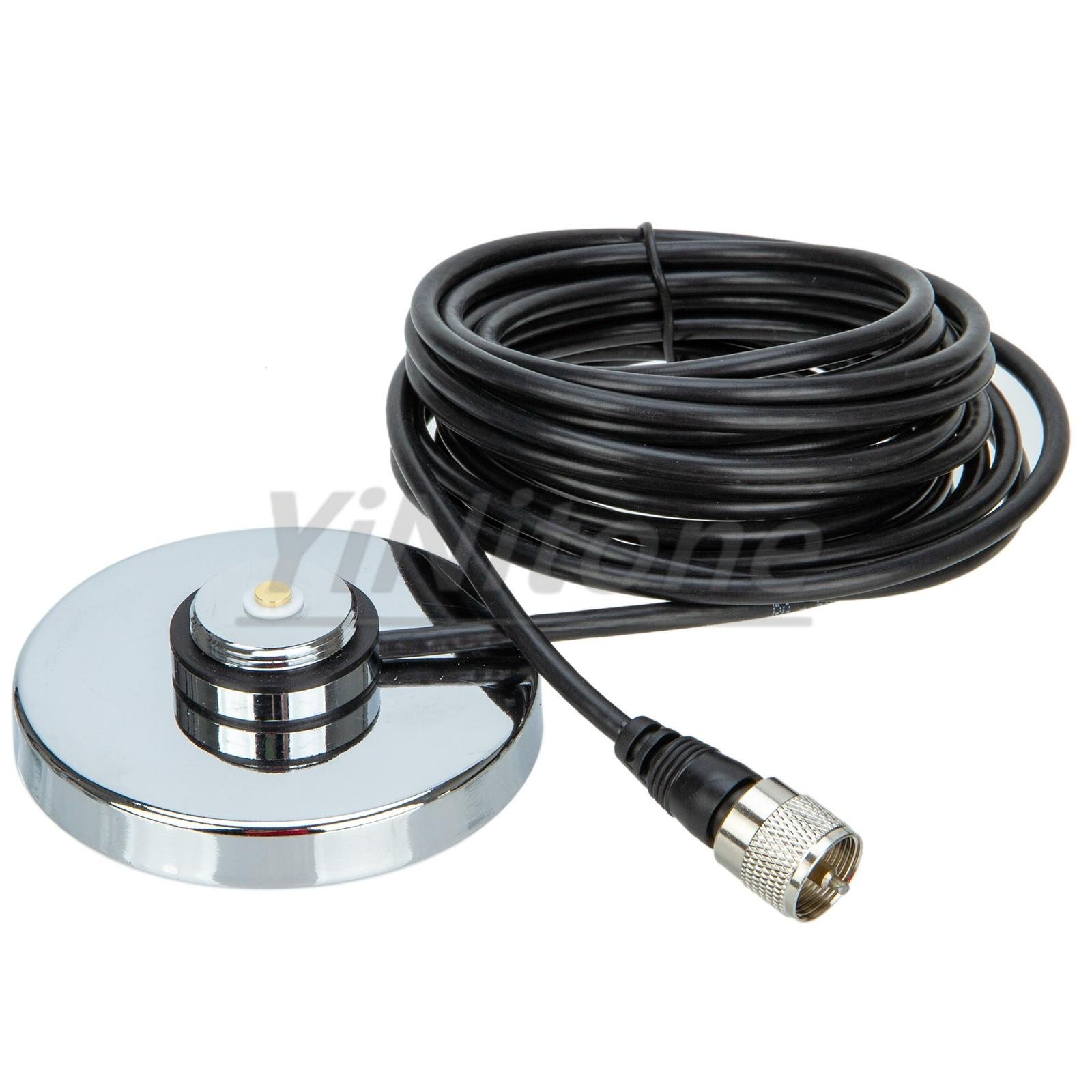 NMO Antenna With NB-90 9CM NMO Magnetic Mount Base With 5M PL-259 Connector Coaxial RG-58 Cable for QYT TYT Car Mobile Radio