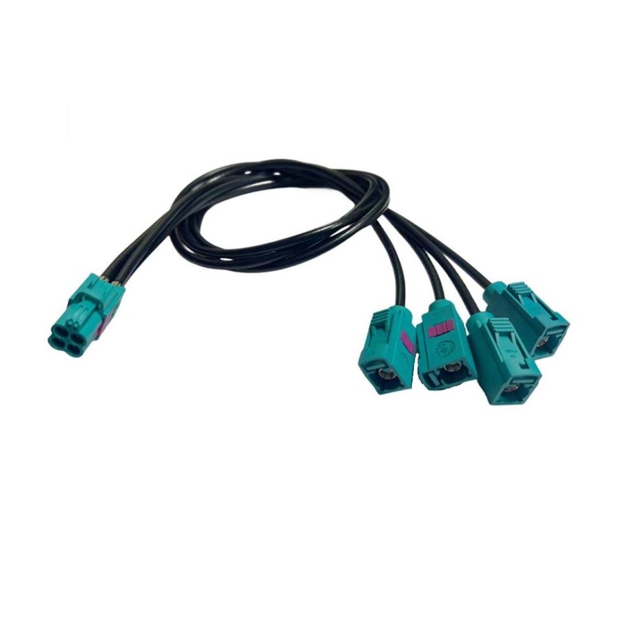 OEM ODM Fakra Extension Cable GMSL2 4 in 1 Mini Fakra for Car Camera Male Female