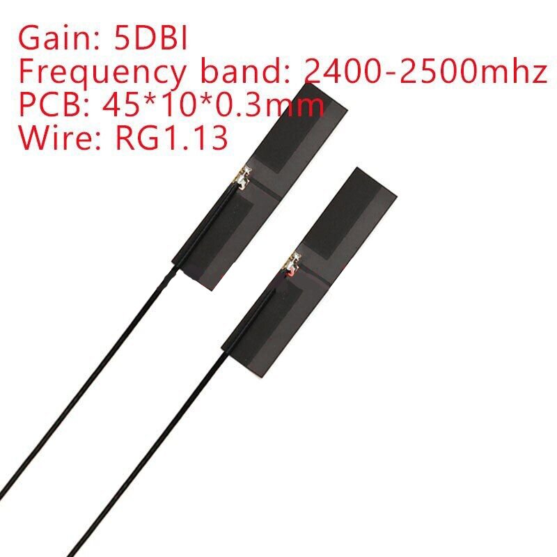 2.4Ghz 4G 5G WIFI built-in antenna FPC PCB 5dBi 8dBi IPX connector welding PCB antenna