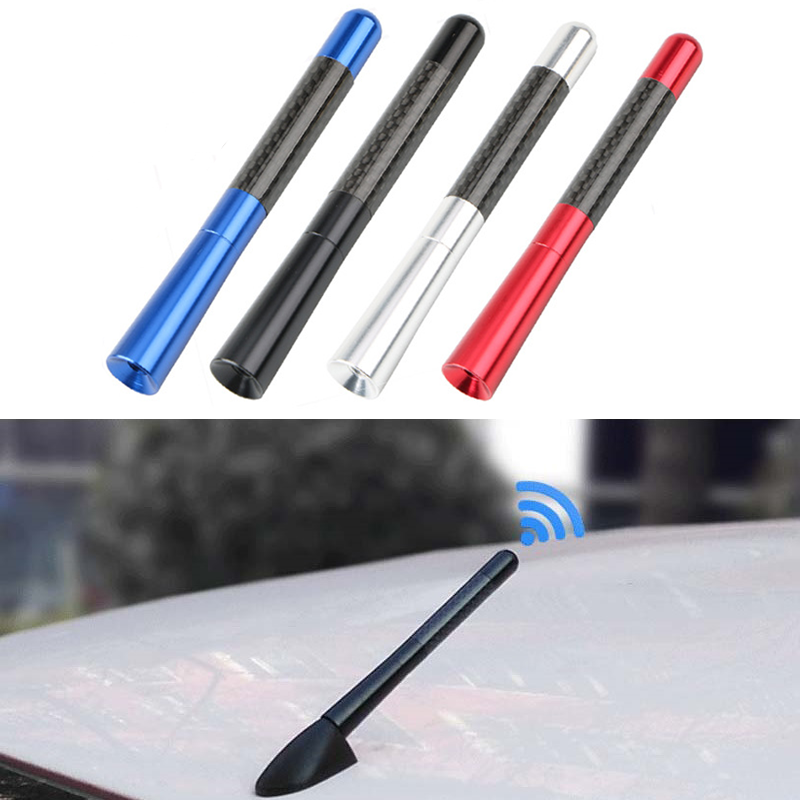 4.7 Inch Universal Car Auto Antenna Signal Carbon Fiber Car Roof Modified Decoration Car Radio Long Antenna