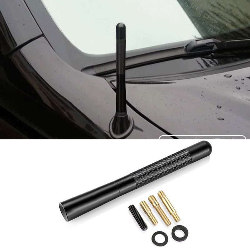 4.7 Inch Universal Car Auto Antenna Signal Carbon Fiber Car Roof Modified Decoration Car Radio Long Antenna