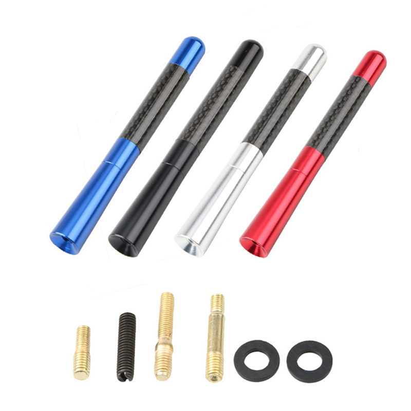 4.7 Inch Universal Car Auto Antenna Signal Carbon Fiber Car Roof Modified Decoration Car Radio Long Antenna