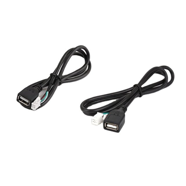 Car Radio 20 Pin Power Cable 4G WiFi Antenna Output Aux RCA SIM Card Slot USB Rear View Backup Camera GPS Bt Adaptor