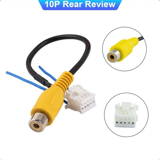 Car Radio 20 Pin Power Cable 4G WiFi Antenna Output Aux RCA SIM Card Slot USB Rear View Backup Camera GPS Bt Adaptor