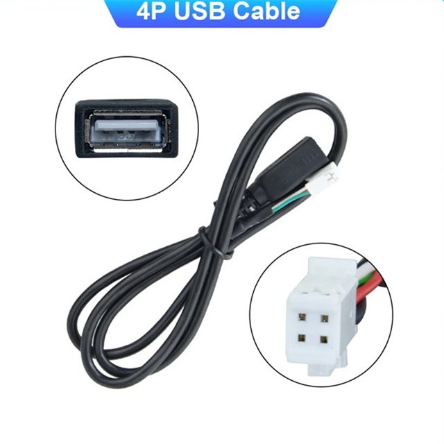 Car Radio 20 Pin Power Cable 4G WiFi Antenna Output Aux RCA SIM Card Slot USB Rear View Backup Camera GPS Bt Adaptor