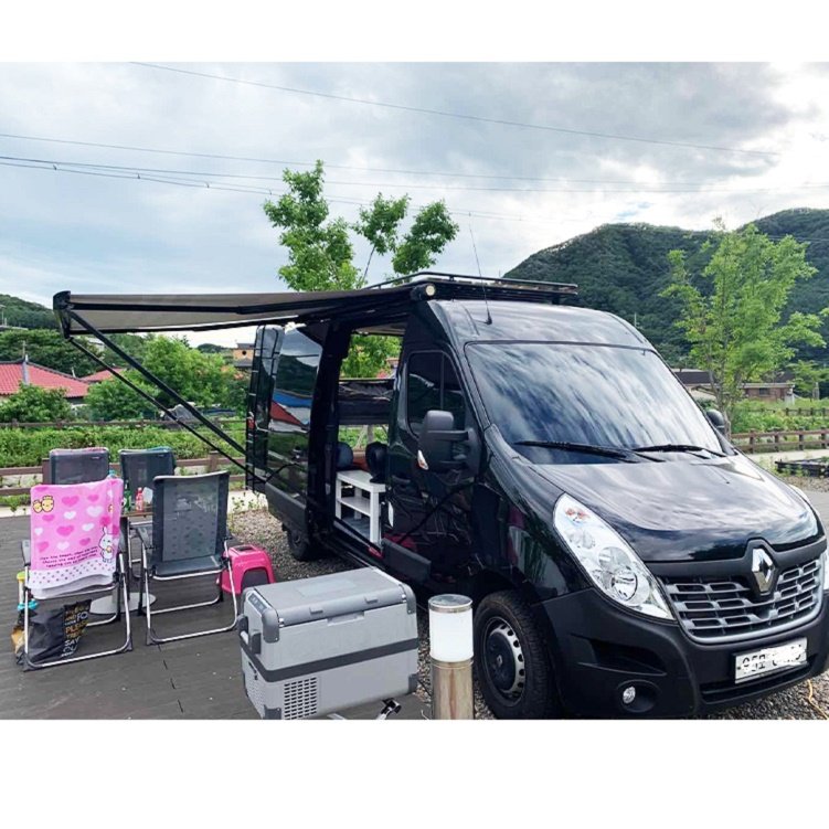 Wareda Electric Retract Car Camper Van Awning Trailer 2x25 caravan Rv Parts Accessories Awnings