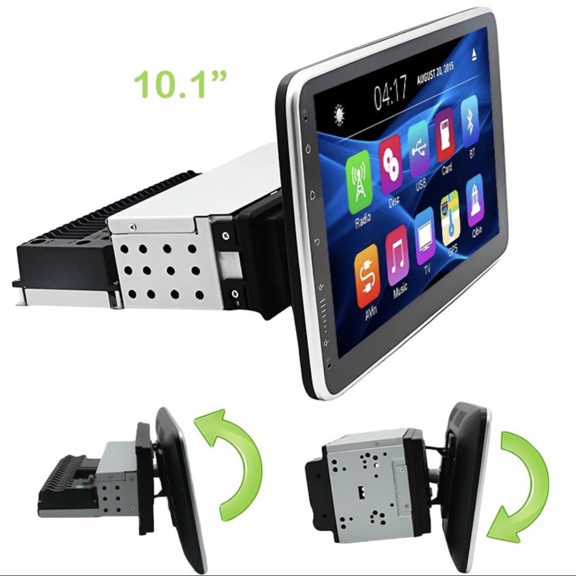 1 DIN 10 Inch Car Radio Android CarPlay for Universal Car With Gps Screen Adjustable Car Stereo Radio Navigation Player