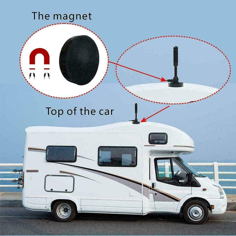 30dBi DVB-T2 Digital TV Magnetic Base MCX Antenna for RTL SDR USB Stick Receiver