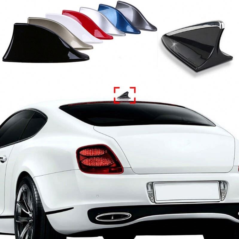 Car Radio Shark Fin Car Shark Antenna Radio FM Signal Design for All Automobiles Aerials Auto Exterior Styling Replacement Parts