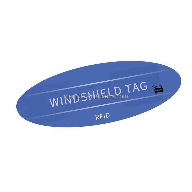 Best Seller Rfid Tag Vehicle Windshield Sticker EPC Gen2 ISO18000-6c Windshield Uhf Sticker for Car Window