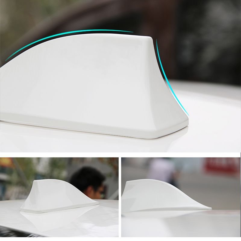 Shark Fin Antenna with signal Car Decoration Roof Tail Antenna Refit Without Punching Holes