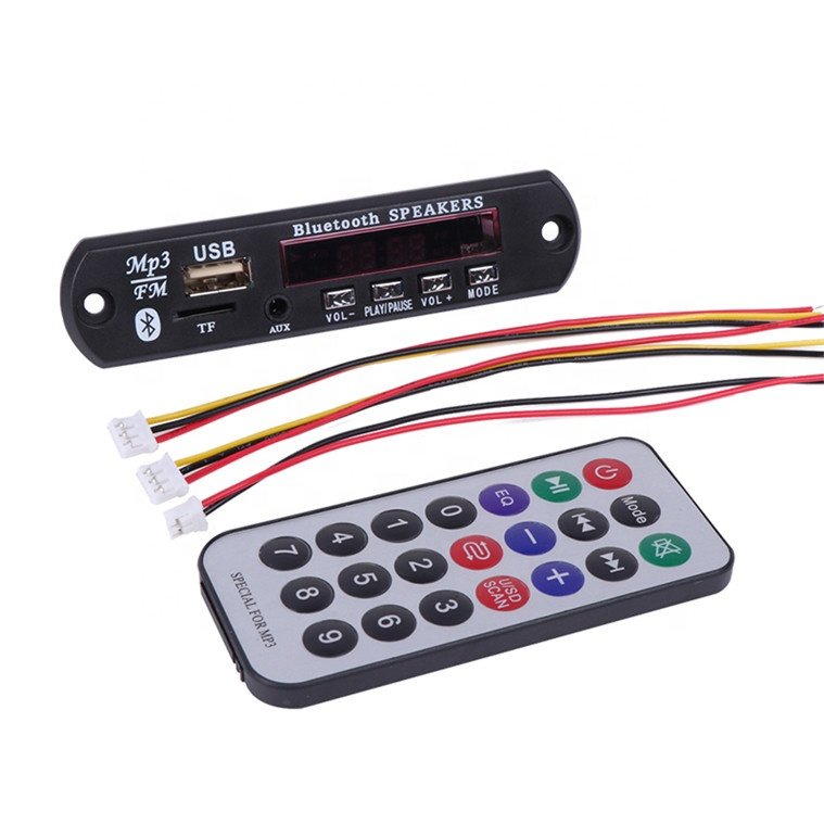 bluetooth Audio Module Board 5V Design for Speakers, Car Wireless Antenna Radio bluetooth Circuit Decoder Module with Microphone