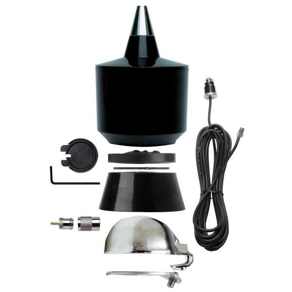 Custom Trunk Lip Mount CB Antenna Kit Stainless Steel Whip 27MHz Mobile Trucker Car Radio Antenna