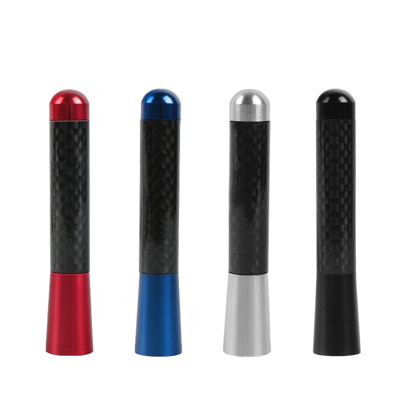 Car Accessories 8CM Car Styling Universal Auto Antenna Carbon Fiber Roof Modified Decoration Antenna Replacement for Car Antenna
