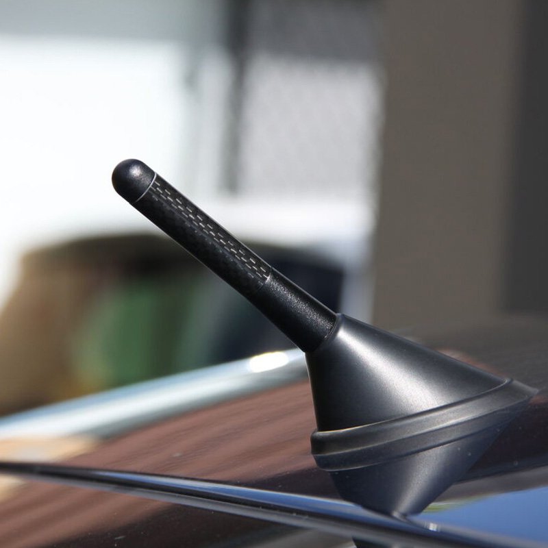 Car Accessories 8CM Car Styling Universal Auto Antenna Carbon Fiber Roof Modified Decoration Antenna Replacement for Car Antenna